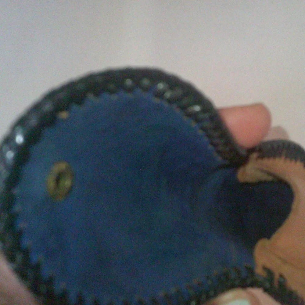 (2) Leather Coin Purses:  Horse Icon.  Ram Icon.  Leather.  Vintage.  Retro